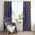 Nauru Angam Day Window Curtain Polynesian Tribal Pattern Unique Style - Polynesian Pride