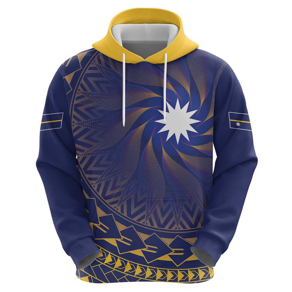Nauru Angam Day Zip Hoodie Polynesian Tribal Pattern Unique Style - Polynesian Pride