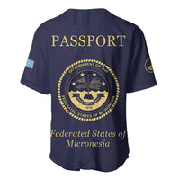 Personalised Federated States Of Micronesia Baseball Jersey FSM Passport - Polynesian Pride