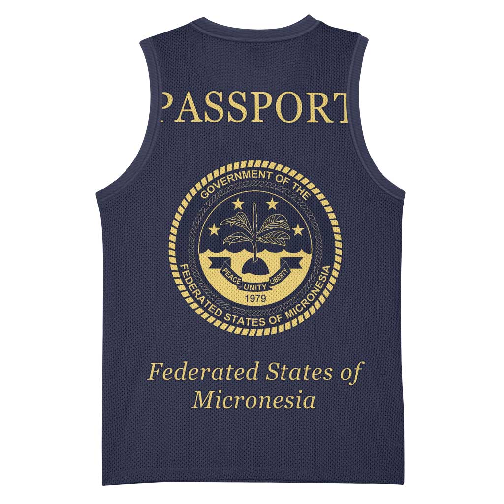 Personalised Federated States Of Micronesia Basketball Jersey FSM Passport - Polynesian Pride