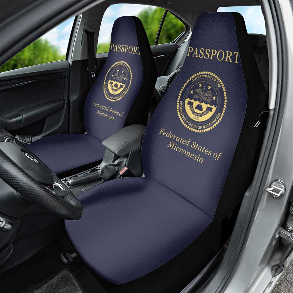 Federated States Of Micronesia Car Seat Cover FSM Passport - Polynesian Pride