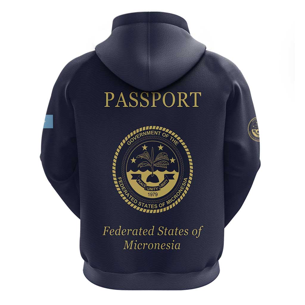 Personalised Federated States Of Micronesia Hoodie FSM Passport - Polynesian Pride