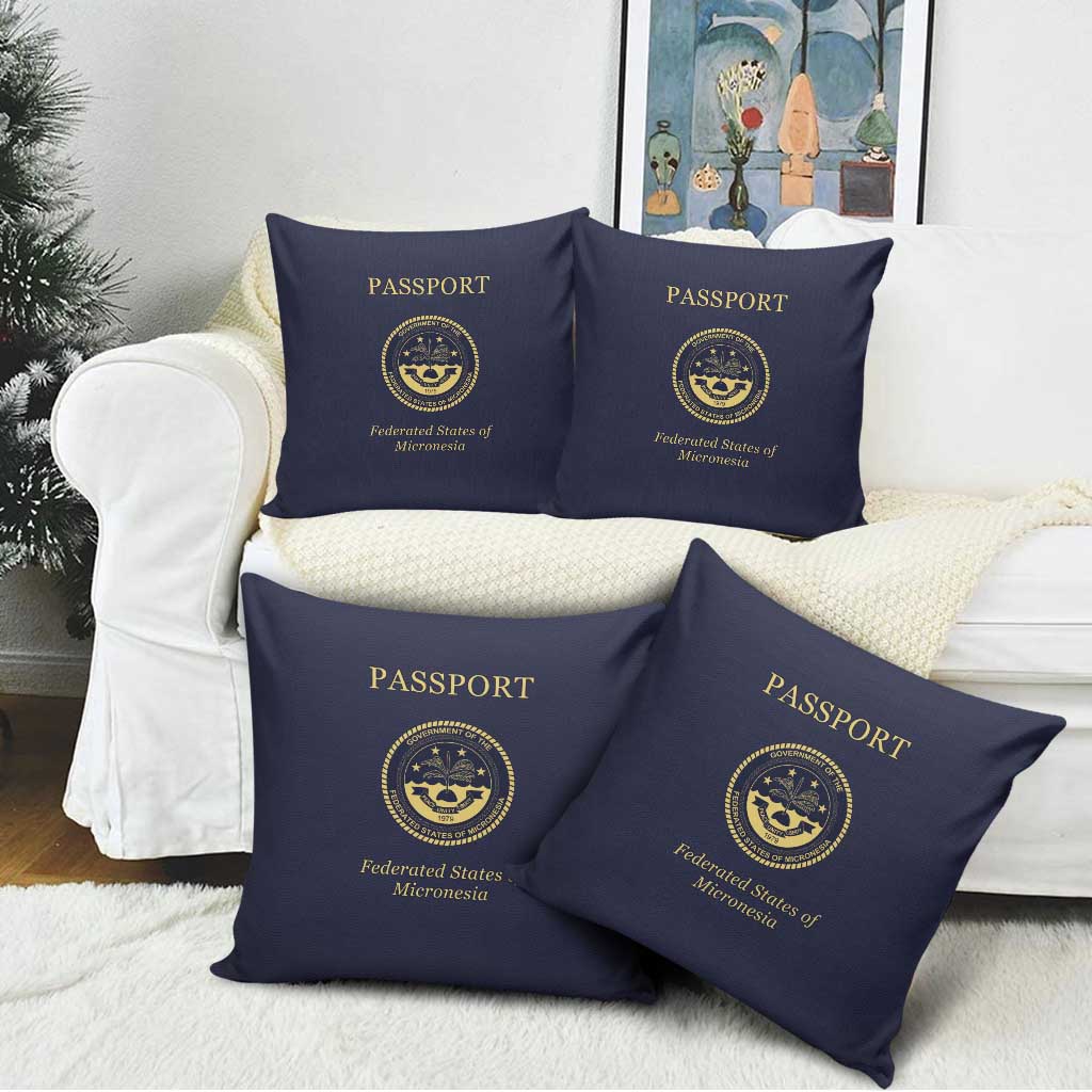 Federated States Of Micronesia Pillow Cover FSM Passport - Polynesian Pride