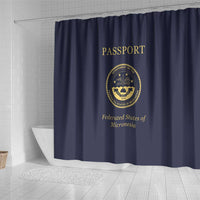 Federated States Of Micronesia Shower Curtain FSM Passport - Polynesian Pride