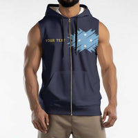 Personalised Federated States Of Micronesia Sleeveless Zip Hoodie FSM Passport - Polynesian Pride