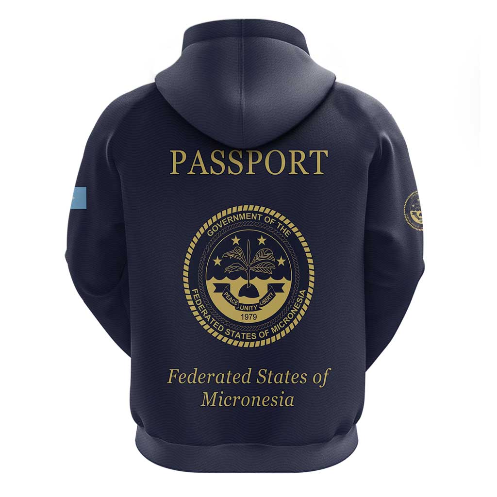 Personalised Federated States Of Micronesia Zip Hoodie FSM Passport - Polynesian Pride