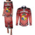 Personalised Tonga Constitution Day Couples Matching Puletasi and Long Sleeve Button Shirt 150 Years Jubilee - Polynesian Pride