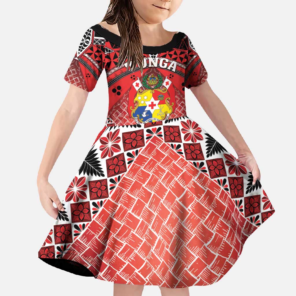 Personalised Tonga Constitution Day Family Matching Long Sleeve Bodycon Dress and Hawaiian Shirt 150 Years Jubilee - Polynesian Pride