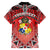 Personalised Tonga Constitution Day Family Matching Off The Shoulder Long Sleeve Dress and Hawaiian Shirt 150 Years Jubilee - Polynesian Pride