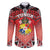 Personalised Tonga Constitution Day Family Matching Off The Shoulder Long Sleeve Dress and Hawaiian Shirt 150 Years Jubilee - Polynesian Pride