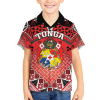 Personalised Tonga Constitution Day Family Matching Off The Shoulder Long Sleeve Dress and Hawaiian Shirt 150 Years Jubilee - Polynesian Pride