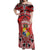 Personalised Tonga Constitution Day Off Shoulder Maxi Dress 150 Years Jubilee - Polynesian Pride
