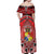 Personalised Tonga Constitution Day Off Shoulder Maxi Dress 150 Years Jubilee - Polynesian Pride