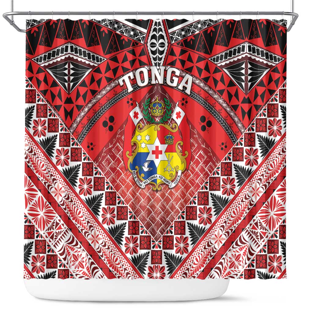 Tonga Constitution Day Shower Curtain 150 Years Jubilee - Polynesian Pride