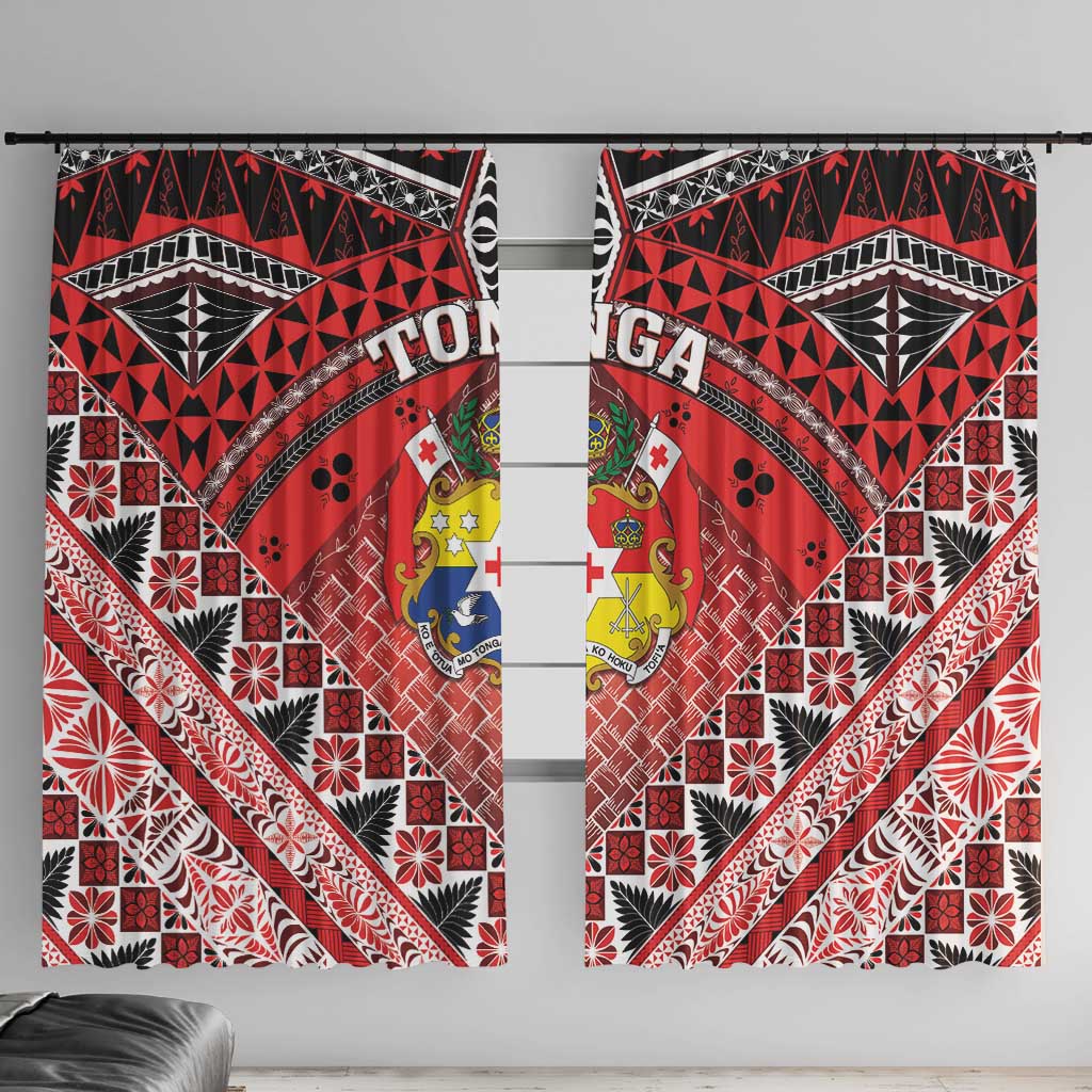 Tonga Constitution Day Window Curtain 150 Years Jubilee - Polynesian Pride