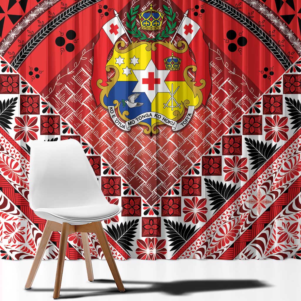 Tonga Constitution Day Window Curtain 150 Years Jubilee - Polynesian Pride