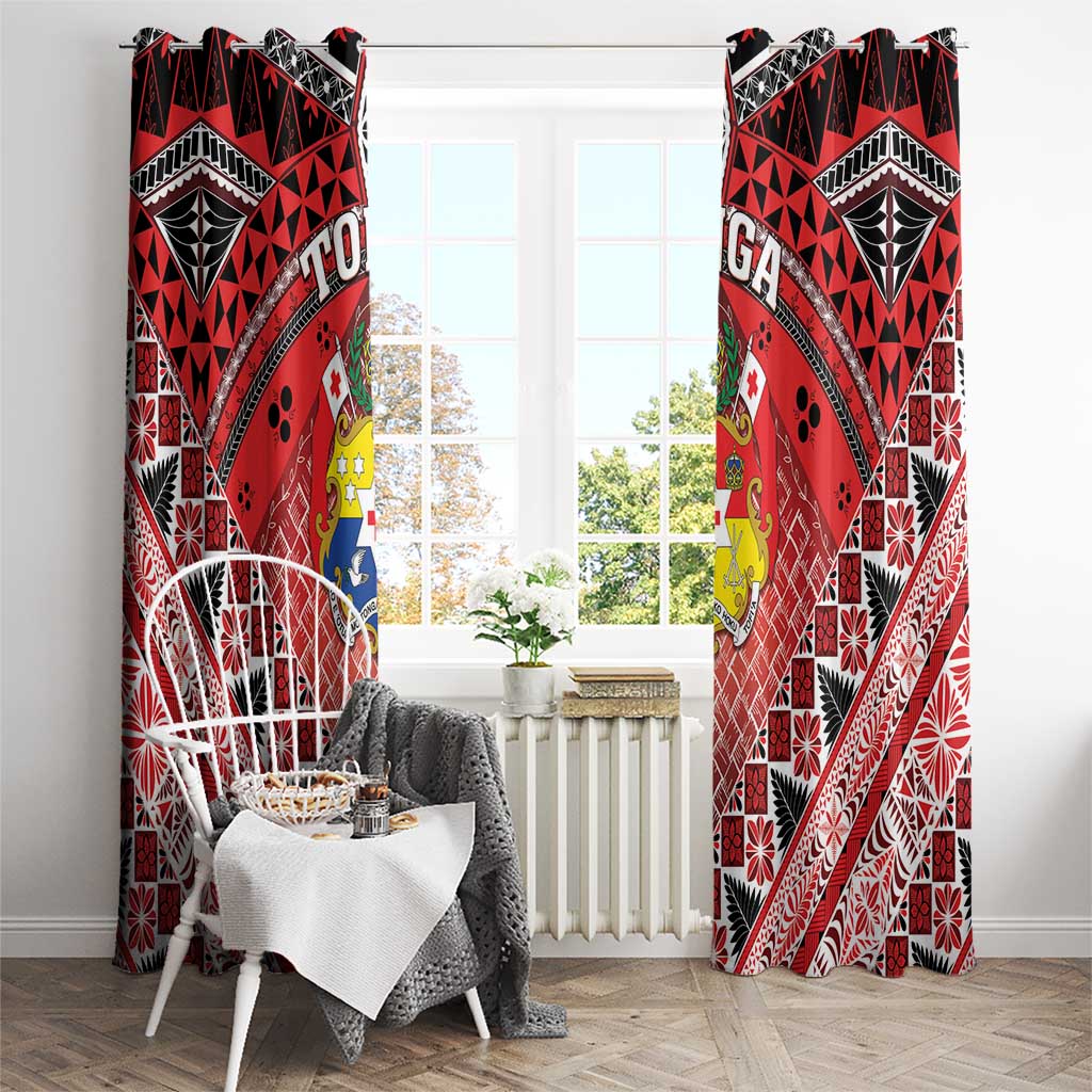 Tonga Constitution Day Window Curtain 150 Years Jubilee - Polynesian Pride