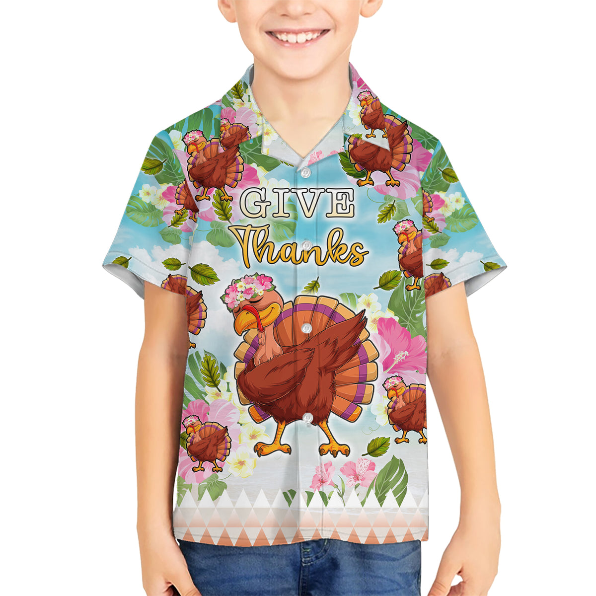 Hawaii Thanksgiving Hawaiian Shirt Funny Turkey Dabbing Dance LT05 - Polynesian Pride