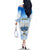Polynesia Hanukkah Festival Family Matching Off Shoulder Long Sleeve Dress and Hawaiian Shirt With Menorah Polynesian Style LT05 - Polynesian Pride