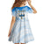 Polynesia Hanukkah Festival Kid Short Sleeve Dress With Menorah Polynesian Style LT05 - Polynesian Pride