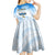 Polynesia Hanukkah Festival Kid Short Sleeve Dress With Menorah Polynesian Style LT05 - Polynesian Pride