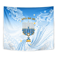 Polynesia Hanukkah Festival Tapestry With Menorah Polynesian Style LT05 - Polynesian Pride