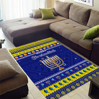 Polynesia Christmukkah Area Rug Menorah With Polynesian Tribal Pattern LT05 - Polynesian Pride