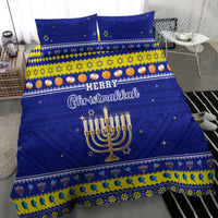 Polynesia Christmukkah Bedding Set Menorah With Polynesian Tribal Pattern LT05 - Polynesian Pride
