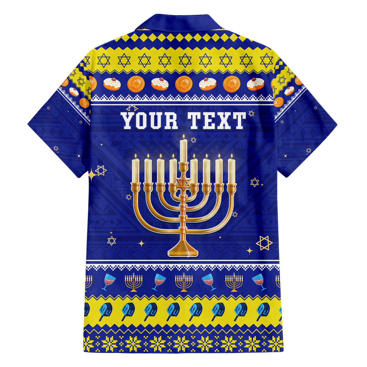 Personalised Polynesia Christmukkah Family Matching Summer Maxi Dress and Hawaiian Shirt Menorah With Polynesian Tribal Pattern LT05 - Polynesian Pride