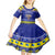 Personalised Polynesia Christmukkah Kid Short Sleeve Dress Menorah With Polynesian Tribal Pattern LT05 - Polynesian Pride