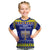 Personalised Polynesia Christmukkah Kid T Shirt Menorah With Polynesian Tribal Pattern LT05 Blue - Polynesian Pride