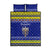 Polynesia Christmukkah Quilt Bed Set Menorah With Polynesian Tribal Pattern LT05 Blue - Polynesian Pride