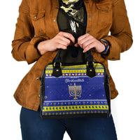 Polynesia Christmukkah Shoulder Handbag Menorah With Polynesian Tribal Pattern LT05 - Polynesian Pride