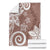 Polynesia Blanket Brown Tribal Turtle Floral Pattern