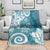 Polynesia Blanket Hippie Blue Tribal Turtle Floral Pattern