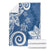 Polynesia Blanket Blue Tribal Turtle Floral Pattern