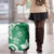 Polynesia Luggage Cover Green Tribal Turtle Floral Pattern