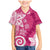 Polynesia Family Matching Mermaid Dress and Hawaiian Shirt Pink Tribal Turtle Floral Pattern