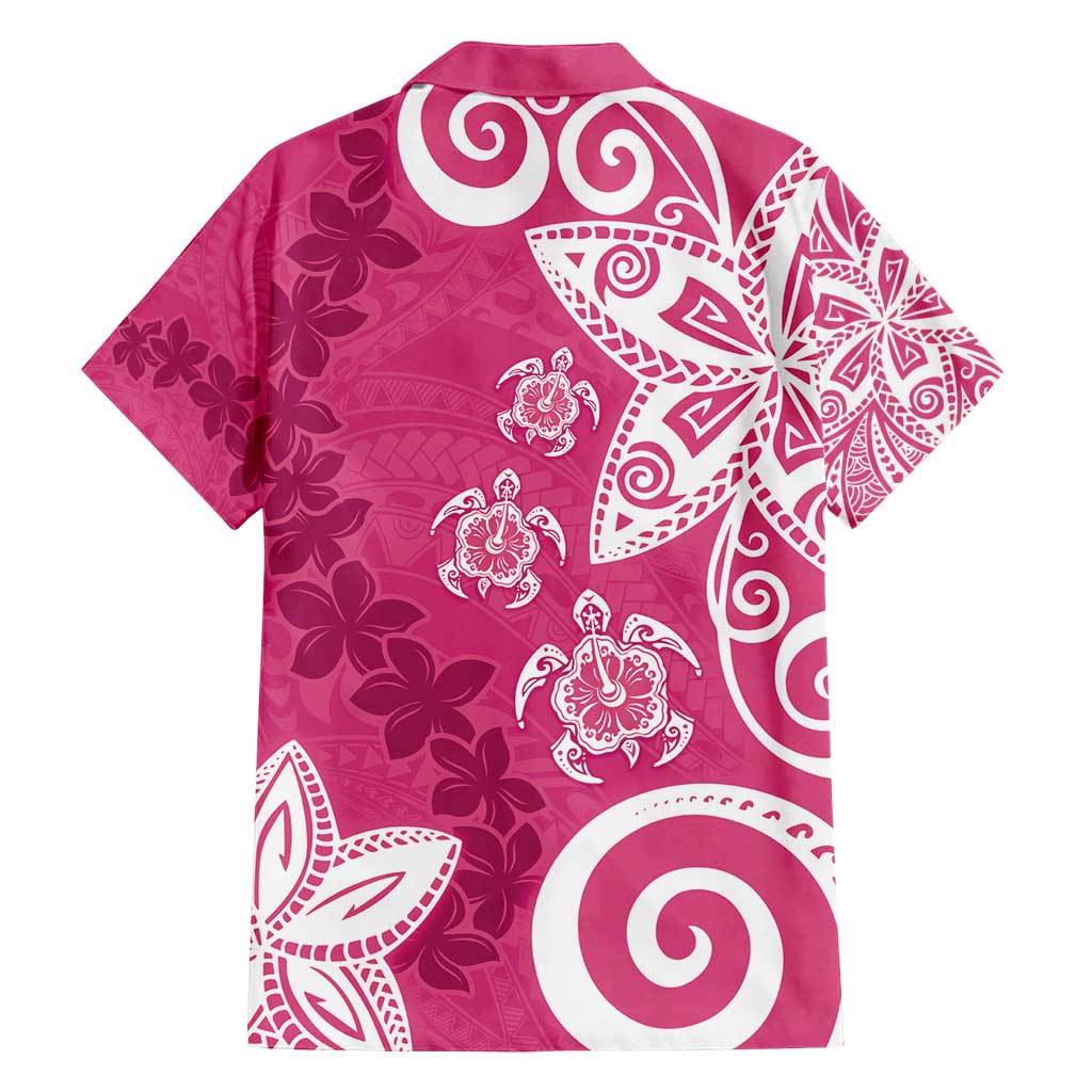Polynesia Family Matching Tank Maxi Dress and Hawaiian Shirt Pink Tribal Turtle Floral Pattern LT05 - Polynesian Pride