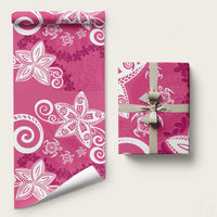 Polynesia Wrapping Paper Pink Tribal Turtle Floral Pattern - Polynesian Pride