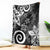 Polynesia Blanket Black Tribal Turtle Floral Pattern