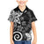 Polynesia Family Matching Mermaid Dress and Hawaiian Shirt Black Tribal Turtle Floral Pattern