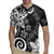 Polynesia Rugby Jersey Black Tribal Turtle Floral Pattern