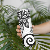 Polynesia Skinny Tumbler White Tribal Turtle Floral Pattern