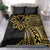 Hawaii And Philippines Bedding Set Kanaka Maoli With Tribal Sun Together Gold