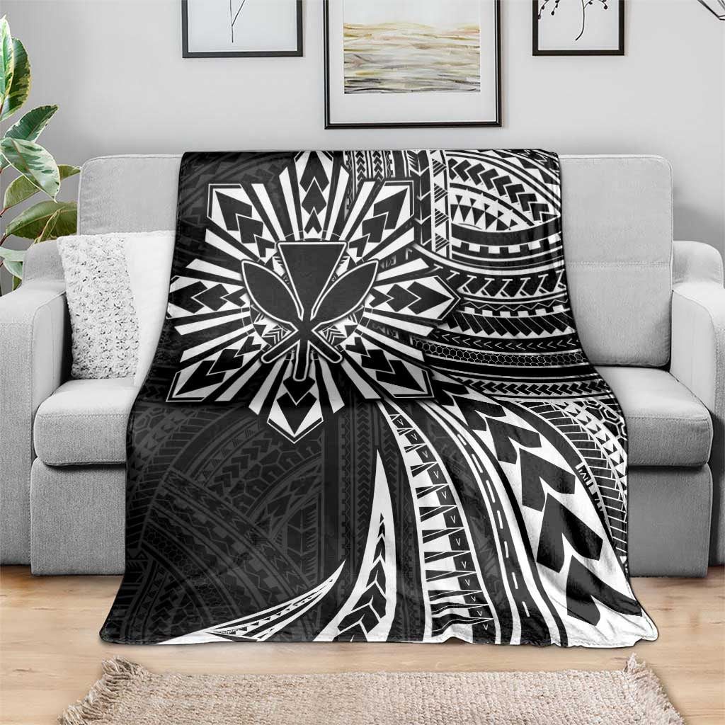 Hawaii And Philippines Blanket Kanaka Maoli With Tribal Sun Together Black