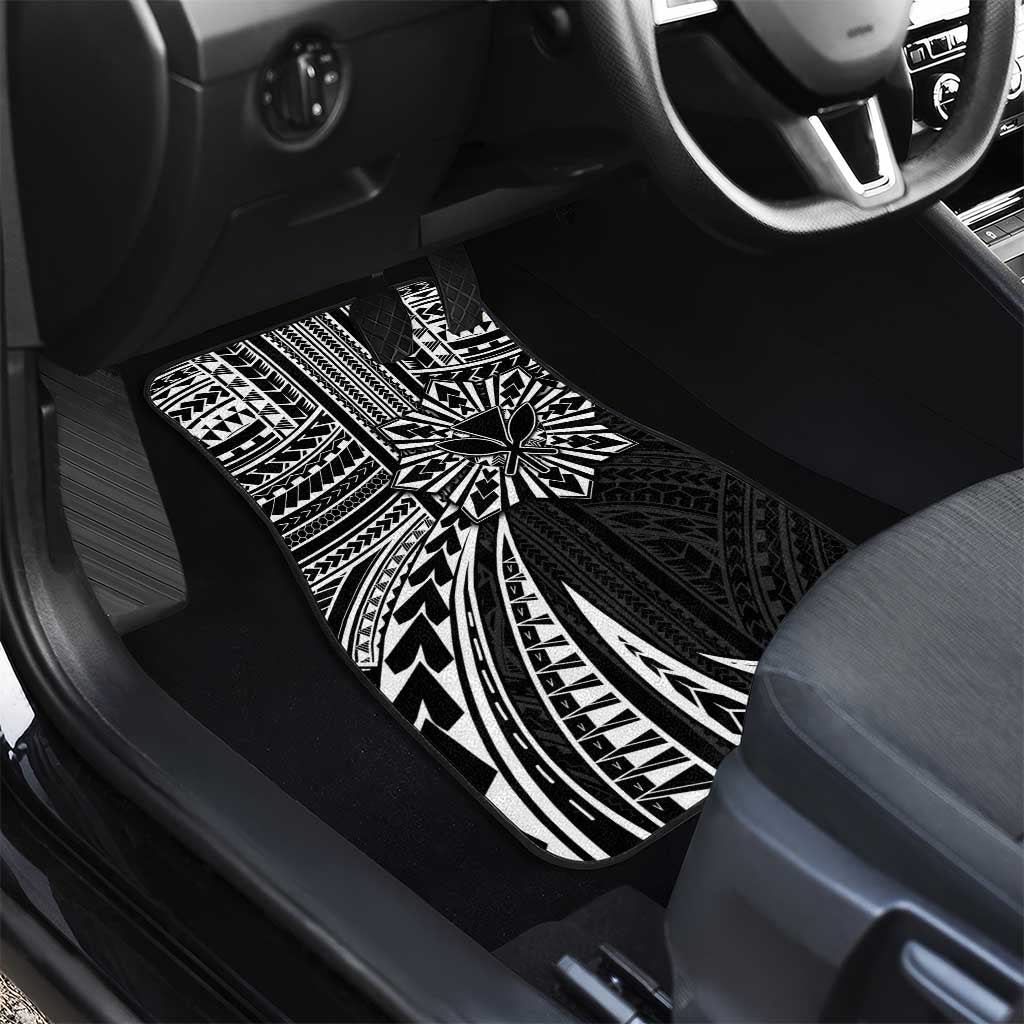 Hawaii And Philippines Car Mats Kanaka Maoli With Tribal Sun Together Black