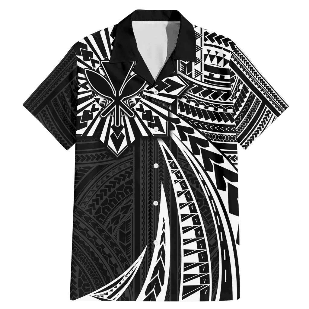 Hawaii And Philippines Family Matching Mermaid Dress and Hawaiian Shirt Kanaka Maoli With Tribal Sun Together Black