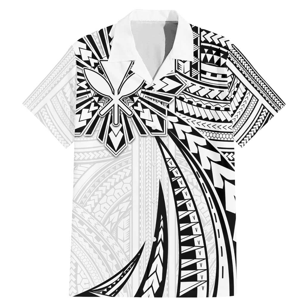 Hawaii And Philippines Family Matching Mermaid Dress and Hawaiian Shirt Kanaka Maoli With Tribal Sun Together White