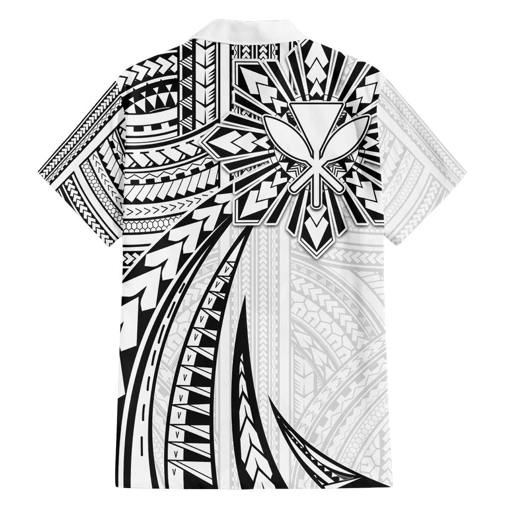 Hawaii And Philippines Family Matching Puletasi and Hawaiian Shirt Kanaka Maoli With Tribal Sun Together White